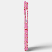 Pink Candy Cane Pattern Case-Mate iPhone Hülle (Rückseite / Links)