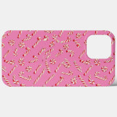 Pink Candy Cane Pattern Case-Mate iPhone Hülle (Rückseite (Horizontal))