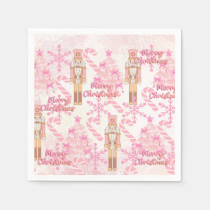 Pink Candy Cane Serviette