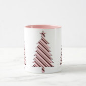 Pink Candy Cane Weihnachtsbaum Tasse (Zentrum)