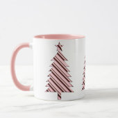 Pink Candy Cane Weihnachtsbaum Tasse (Links)