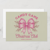 Pink Candy Cane Weihnachtsclub Weihnachten Saison (Vorne/Hinten)