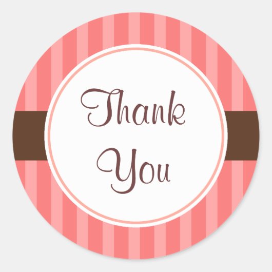 Pink Candy Danke Stickers (Vorderseite)