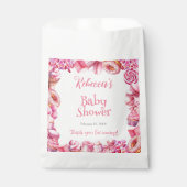 Pink Candy Frame Girl Babydusche Geschenktütchen (Vorderseite)