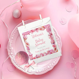 Pink Candy Frame Girl Babydusche Geschenktütchen