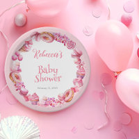 Pink Candy Frame Girl Babydusche