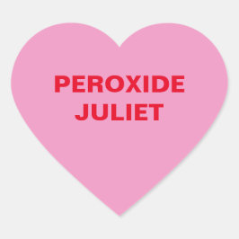 Pink Candy Heart Herz-Aufkleber