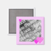 Pink Candy Hearts Magnet (Vorderseite/Rückseite)