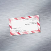 Pink Candy Stripe Magnetische Visitenkarte (Beispiel)