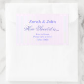 Pink Candy Stripe Wie süß ist es Aufkleber (Tasche)