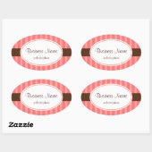 Pink Candy Striped Stickers (Blatt)