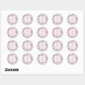 Pink Candy Themed Baby Dusche Danke Sticker (Blatt)