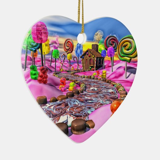 Pink Candyland Keramikornament (Rechts)