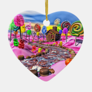 Pink Candyland Keramikornament
