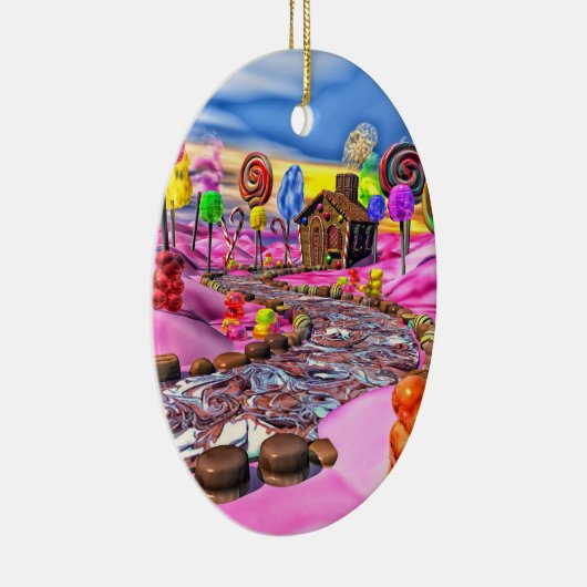 Pink Candyland Keramikornament (Rechts)