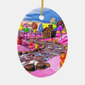 Pink Candyland Keramikornament (Vorne)