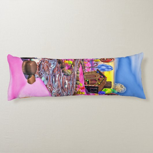 Pink Candyland Seitenschläferkissen (Rückseite)