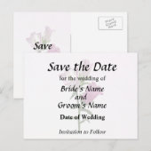 Pink Canterbury Bells Ankündigungspostkarte (Vorne/Hinten)