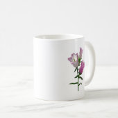 Pink Canterbury Bells Kaffeetasse (VorderseiteRechts)