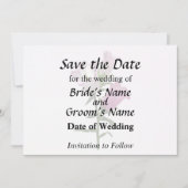 Pink Canterbury Bells Save The Date (Vorderseite)