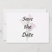 Pink Canterbury Bells Save The Date (Rückseite)