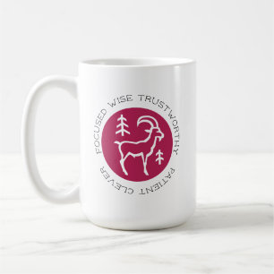 Pink Capricorn Zodiac Star Sign Persönlichkeit Kaffeetasse