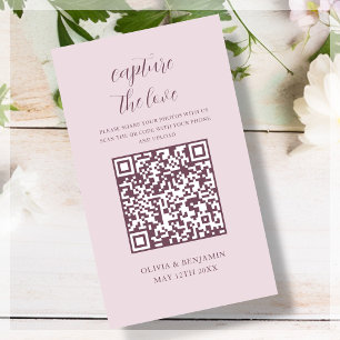 Pink   Capture the Liebe QR Code Begleitkarte