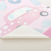 Pink car AI art Sherpadecke (3/4)