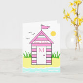 Pink Card Karte (Gelbe Blume)