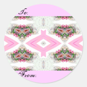 Pink Care_ Runder Aufkleber