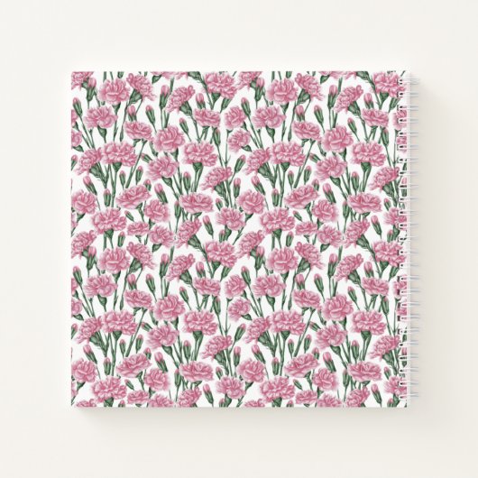 Pink Carnation Notizblock (Rückseite)