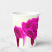 Pink Carnation Paper Cup Pappbecher (Vorderseite)