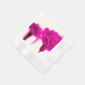 Pink Carnation Paper Napkin Serviette (Ecke)