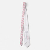Pink Carnation Wedding Neck Tie Krawatte (Rückseite)