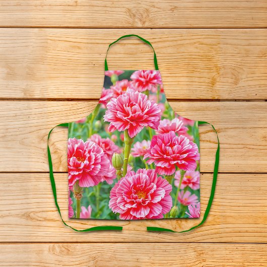Pink Carnations Apron Schürze