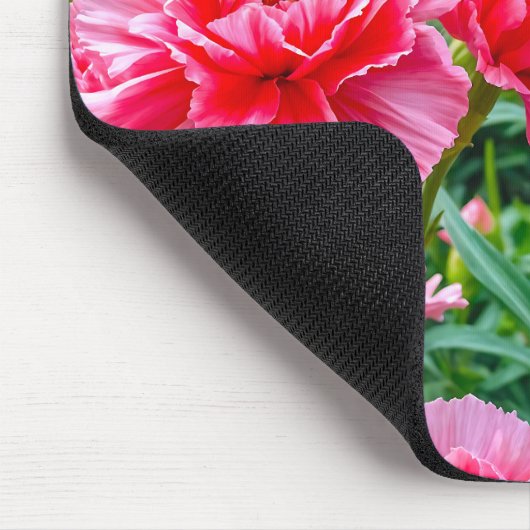 Pink Carnations Mouse Pad Mousepad (Ecke)