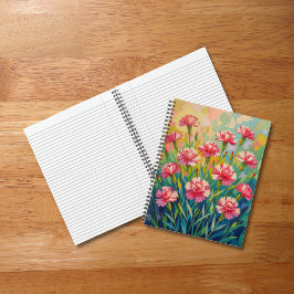 Pink Carnations Notebook Notizblock