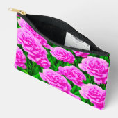 Pink Carnations Pouch Zubehörtasche (Offen)