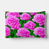 Pink Carnations Pouch Zubehörtasche (Vorderseite)