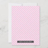 Pink Carnival Circus Girls Babydusche Einladung (Rückseite)