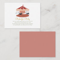 Pink Carousel Bücher für die Babyverpackungskarte