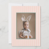 Pink Carousel Circus Foto Girl Geburtstag Einladung (Rückseite)