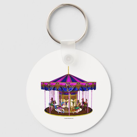 Pink Carousel Schlüsselanhänger (Vorderseite)