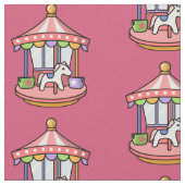 Pink Carousel Stoff (Nahaufnahme)