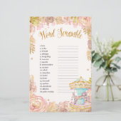 Pink Carousel World Scramble Baby Showspiel (Stehend Vorderseite)