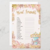 Pink Carousel World Scramble Baby Showspiel (Vorne/Hinten)