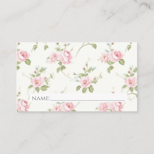 Pink Carriage Diaper Raffekarte Begleitkarte (Rückseite)