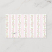 Pink Carriage Diaper Raffekarte Begleitkarte (Rückseite)