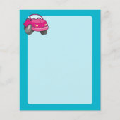 Pink Cartoon Car Flyer (Vorne)