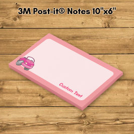 Pink Cartoon Car Post-it Klebezettel